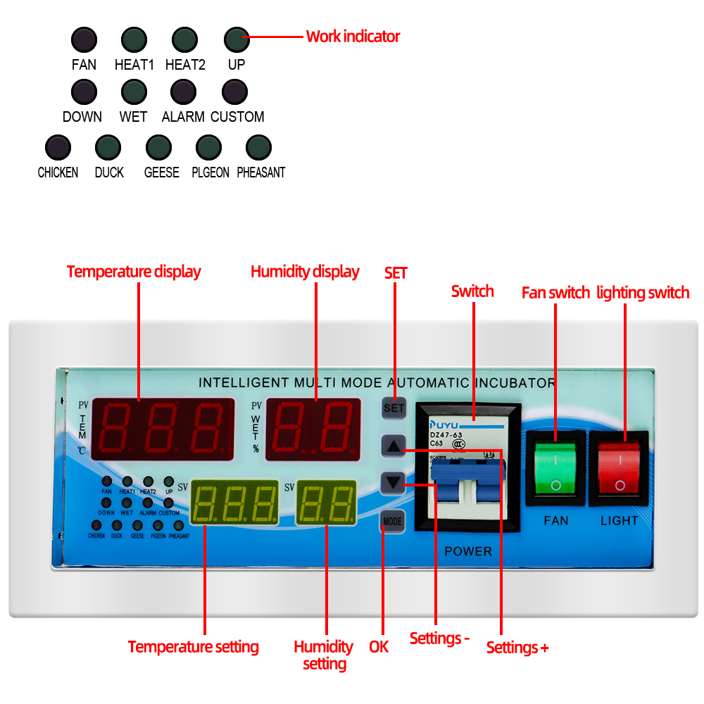 XM-18E Full Automatic Egg Incu - Quail Egg Incubator 评论和价格